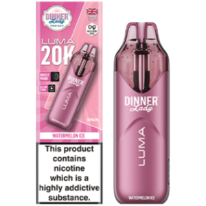 E-Liquid_ Dinner Lady Luma Disposable 50mg - Watermelon Ice
